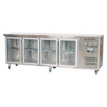 Bajo Mostrador Refrigerado 4 Puertas Cristal 225x60 Ventilado CLEITON