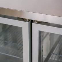 Bajo Mostrador Refrigerado 4 Puertas Cristal 225x60 Ventilado CLEITON