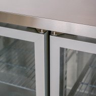 Bajo Mostrador Refrigerado 4 Puertas Cristal 225x60 Ventilado CLEITON