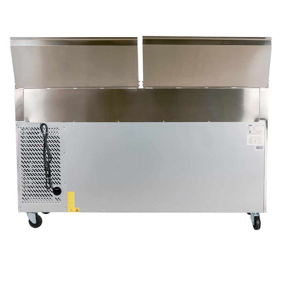 Mesa Ensaladera Refrigerada 180 cm 3 Puertas 10 Cubetas GN 1/3 Cleiton