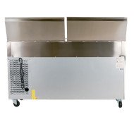 Mesa Ensaladera Refrigerada 180 cm 3 Puertas 10 Cubetas GN 1/3 Cleiton