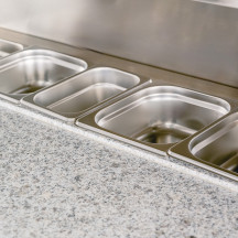Mesa de Preparación Fría 90 cm 5 Cubetas GN 1/6 | Gastroten