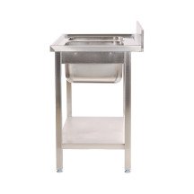 Fregadero 2 Senos 1000x700 mm Romux | Lavado Industrial