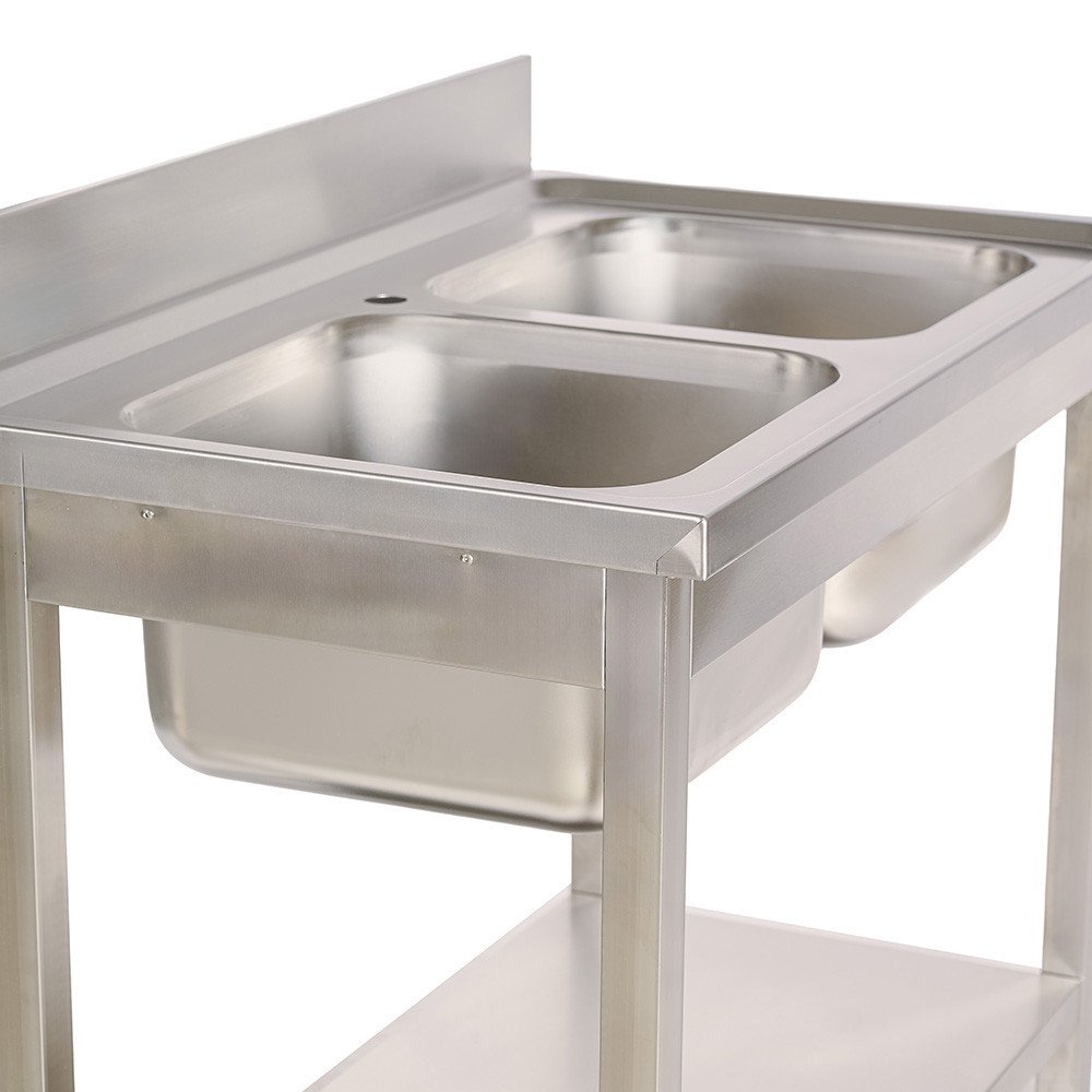 Fregadero 2 Senos 1200x700mm Romux | Maquinaria Hostelería