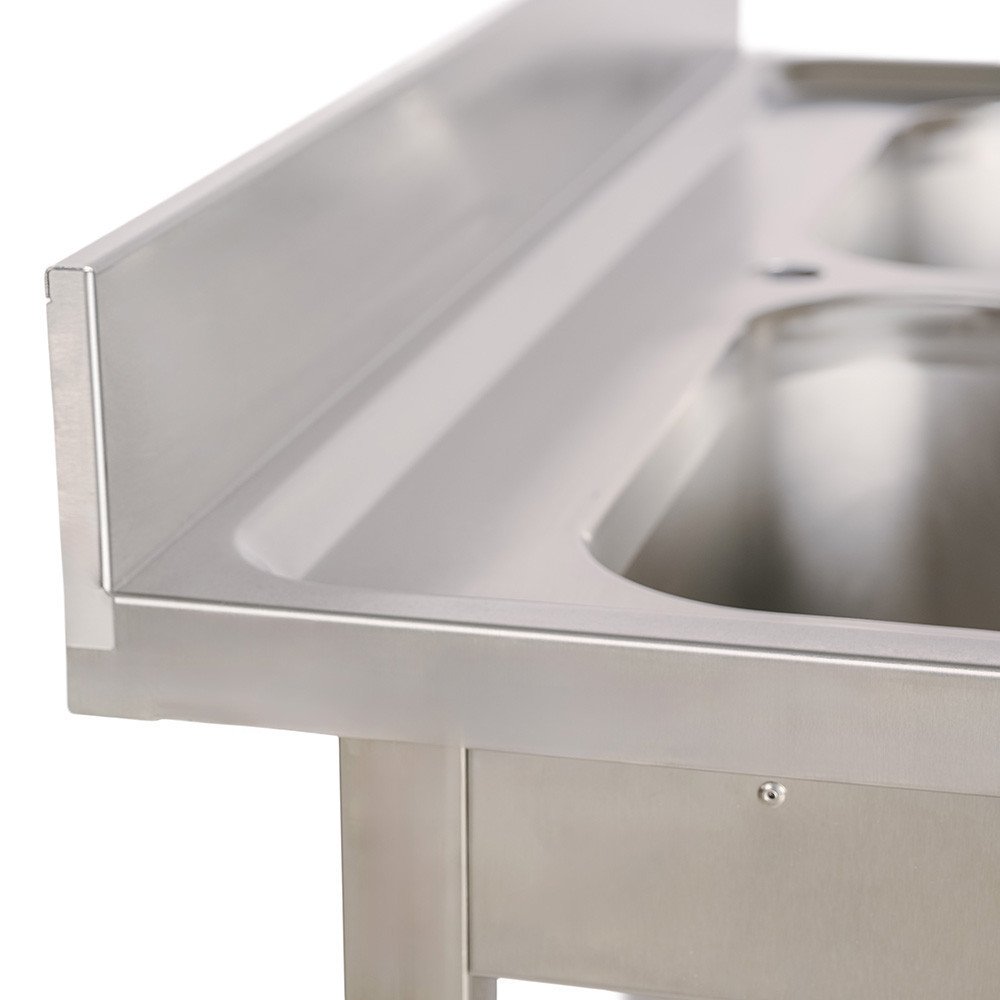 Fregadero 2 Senos 1200x700mm Romux | Maquinaria Hostelería