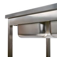 Fregadero 2 Senos 1200x700mm Desmontable | Equipamiento Hostelería