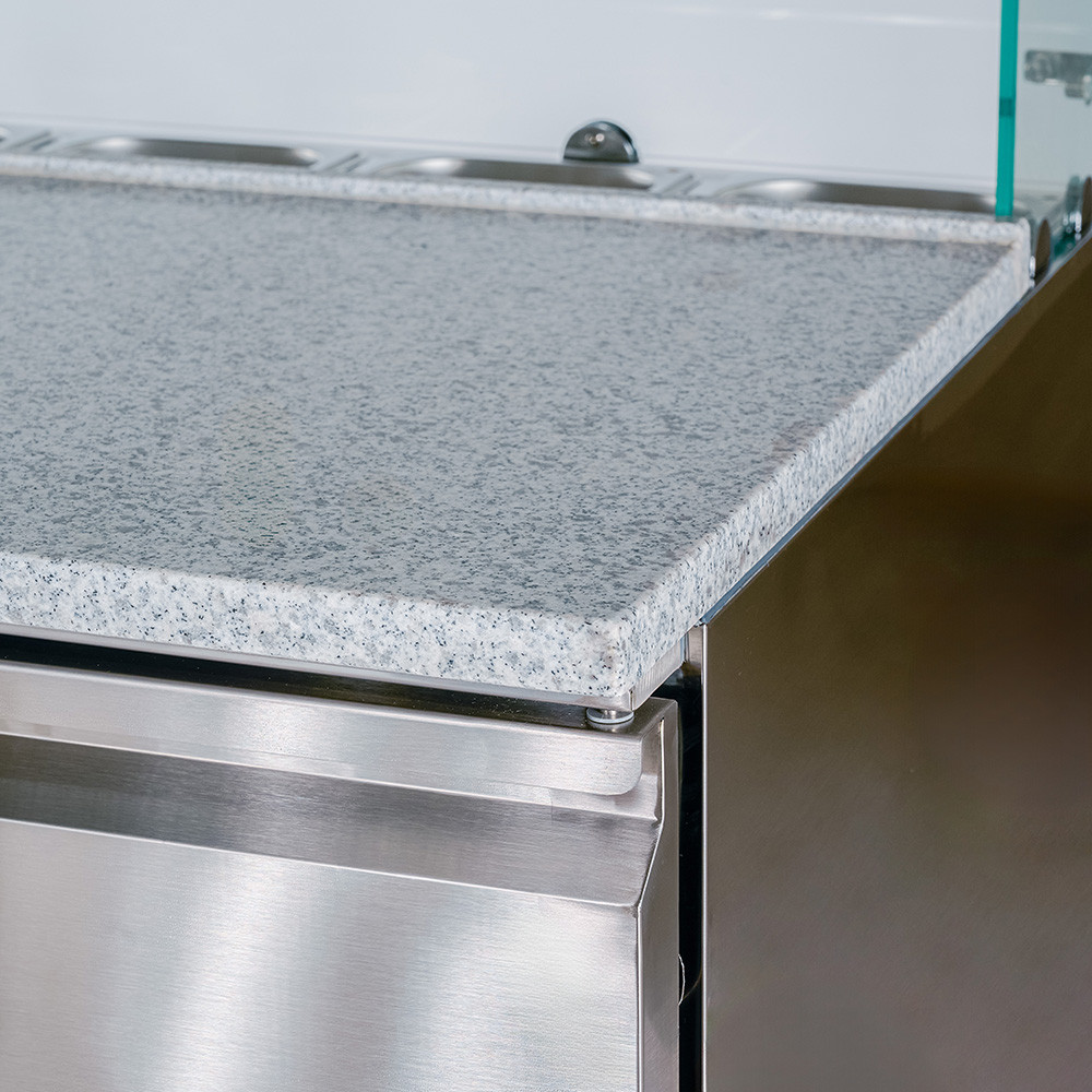 Mesa de Preparación Fría 90 cm 5 Cubetas GN 1/6 | Romux