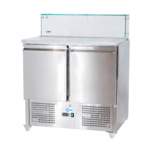 Mesa Preparación Fría 90 cm 2 Puertas GN 1/6 | Gastroten