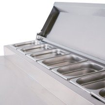 Mesa de Preparación Fría 136 cm 3 puertas CLEITON | Refrigerada