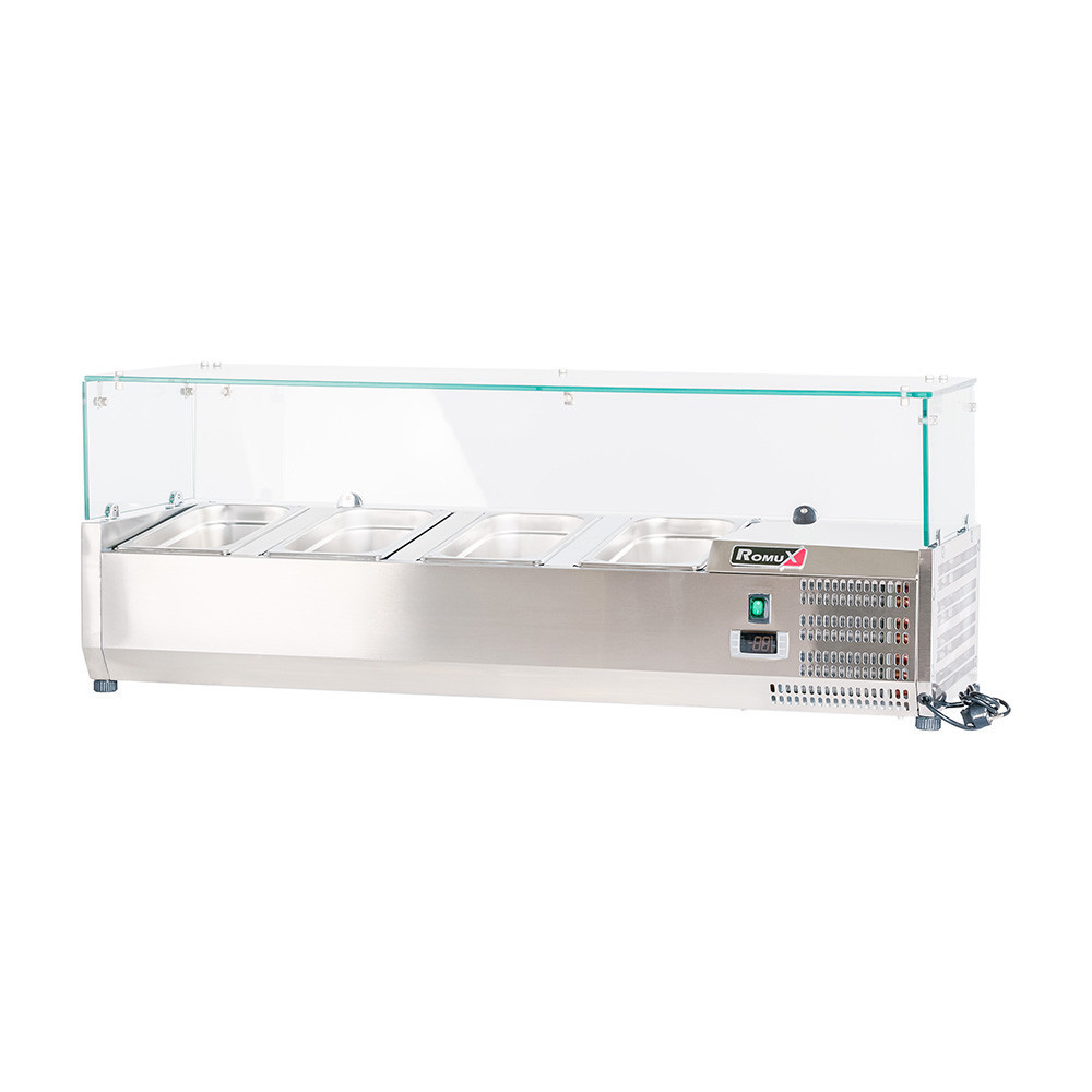 Vitrina Refrigerada Ingredientes 120x39 cm Romux | Equipamiento Industrial