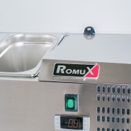 Vitrina Refrigerada 150x39 cm 6 Cubetas GN 1/3 Romux | Hostelería Profesional