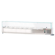 Vitrina Refrigerada Ingredientes 180x39 cm 8 GN 1/3 | Romux