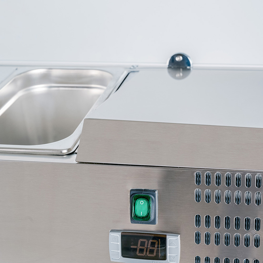 Vitrina Refrigerada de Ingredientes 180x39 cm 8 GN 1/3 | Gastroten