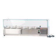 Vitrina refrigerada 120 cm 5 cubetas GN 1/4 ROMUX