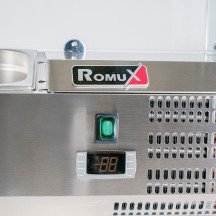 Vitrina refrigerada ROMUX 140x33 cm - 6 cubetas GN 1/4