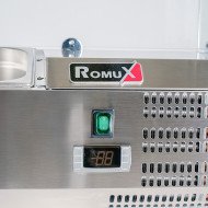 Vitrina refrigerada ROMUX 150x33 cm - 7 cubetas GN 1/4