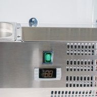 Vitrina refrigerada CLEITON 140x33 cm - 6 cubetas GN 1/4