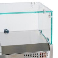 Vitrina refrigerada CLEITON 150x33 cm - 7 cubetas GN 1/4