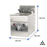 Freidora Industrial a Gas Butano 18L Cleiton | Equipamiento Industrial