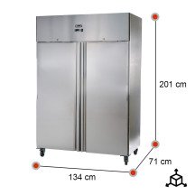 Armario Refrigerado 2 Puertas 134 cm Ventilado ROMUX - 1065 L