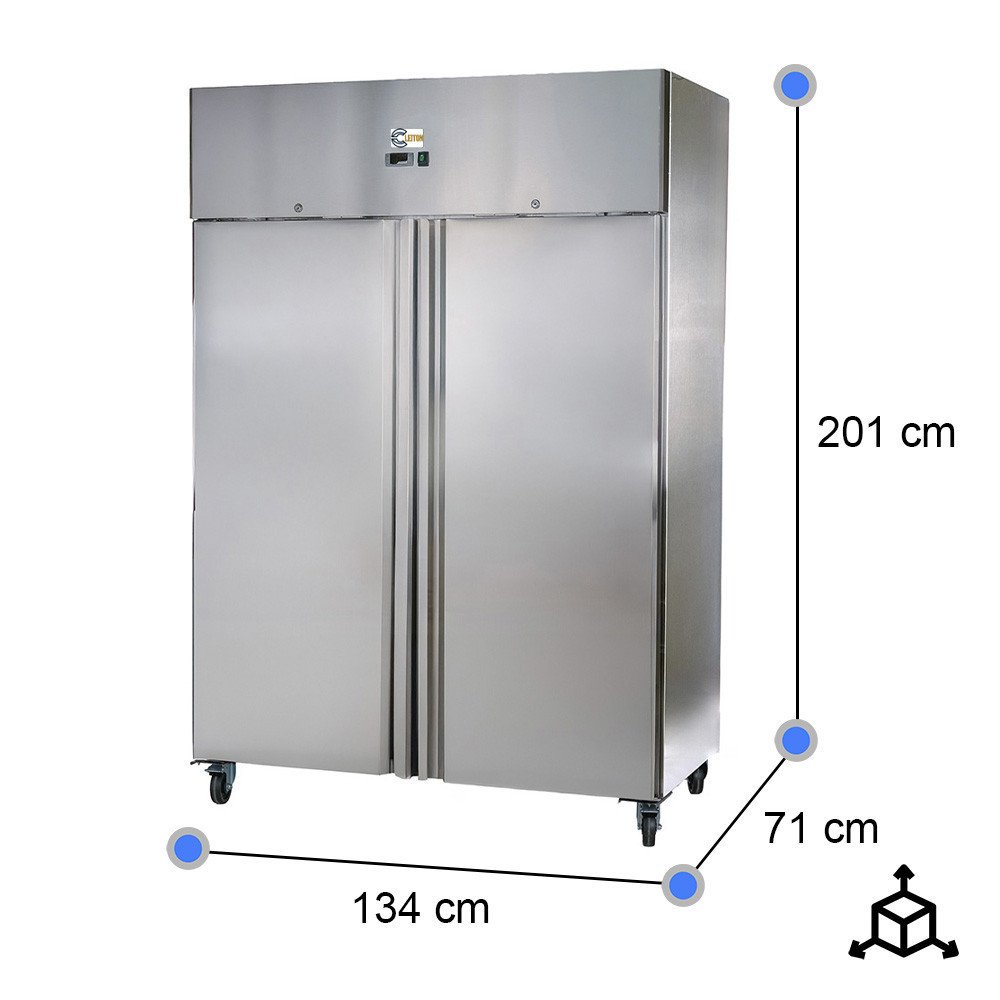 Armario Refrigerado 2 Puertas 134 cm Ventilado CLEITON - 1065 L
