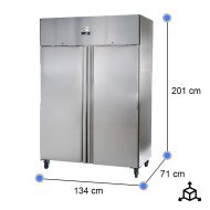 Armario Refrigerado 2 Puertas 134 cm Ventilado CLEITON - 1065 L
