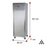Armario Refrigerado Ventilado 1 Puerta 68 cm Romux | Equipamiento Industrial