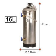 Descalcificador de Agua 16 Litros | Equipamiento Industrial