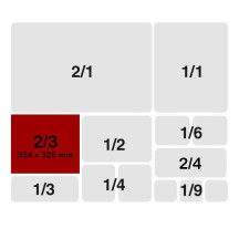 Cubeta Gastronorm 2/3 200 mm Acero Inoxidable | Gastroten