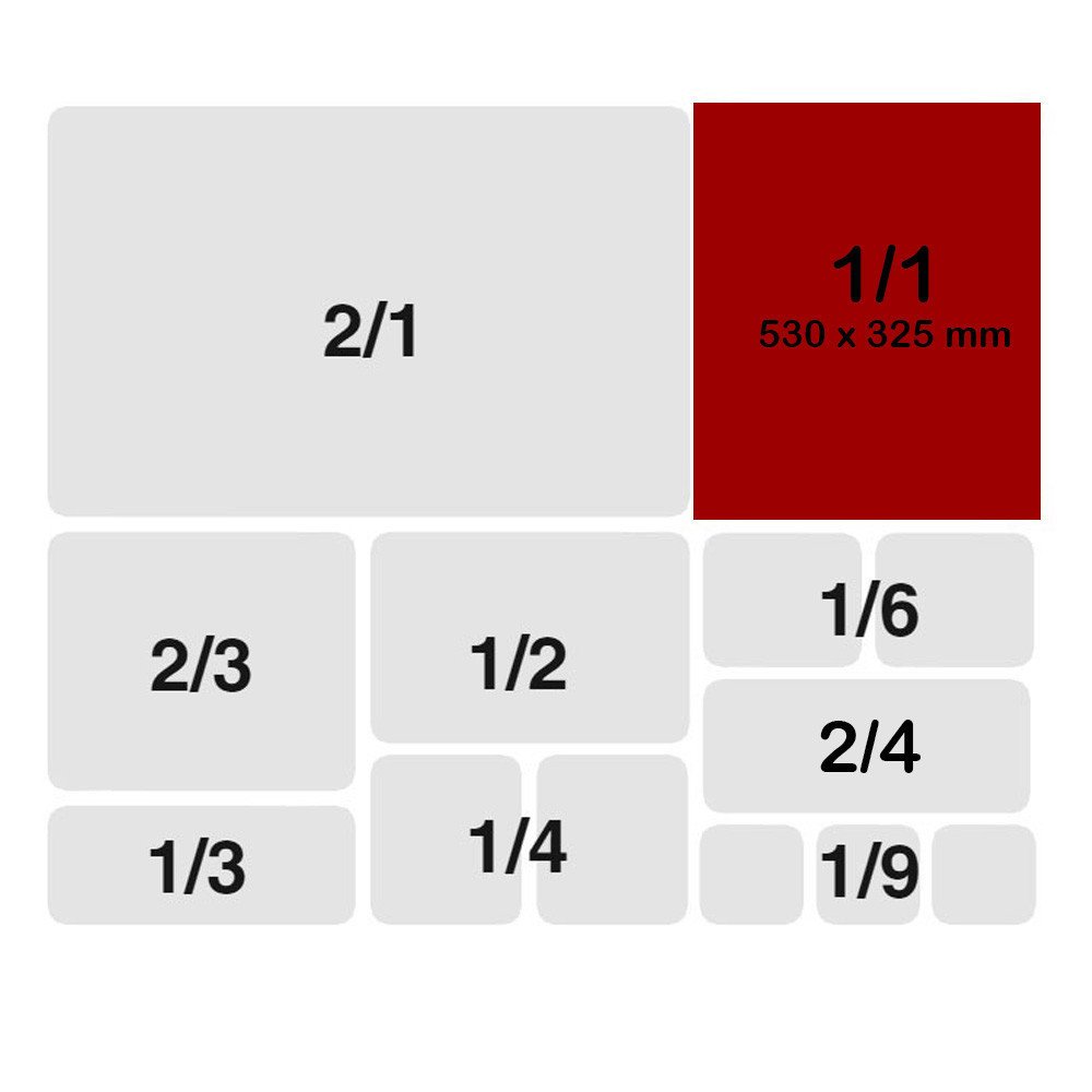 Cubeta Gastronorm 1/1 150mm Acero Inox | Equipamiento Industrial