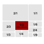 Cubeta Gastronorm 1/2 20mm | Equipamiento Industrial