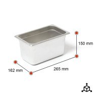 Cubeta Gastronorm 1/4 150mm | Equipamiento Hostelería