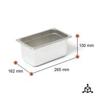 Cubeta Gastronorm 1/4 100mm | Equipamiento Industrial