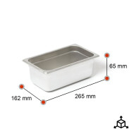 Cubeta Gastronorm 1/4 65mm | Equipamiento Industrial