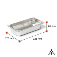 Cubeta Gastronorm 1/3 65 mm Acero Inoxidable | Gastroten