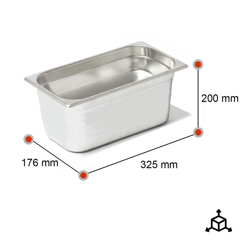 Cubeta Gastronorm 1/3 200mm | Equipamiento Industrial