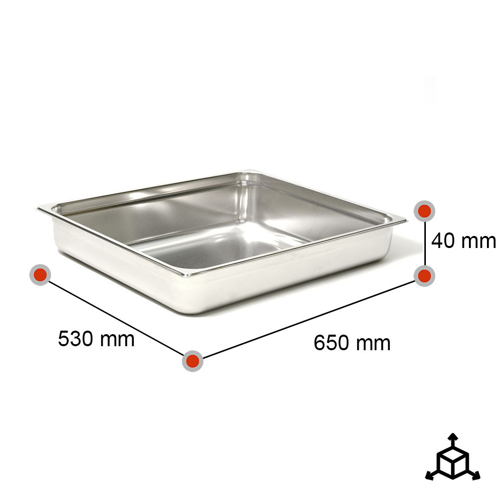 Cubeta Gastronorm 2/1 40mm | Equipamiento Industrial