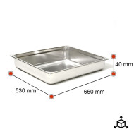 Cubeta Gastronorm 2/1 40mm | Equipamiento Industrial