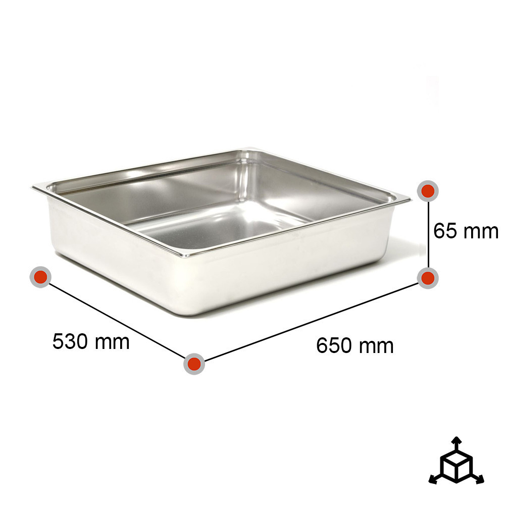 Cubeta Gastronorm 2/1 65 mm | Equipamiento Industrial