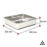 Cubeta Gastronorm 2/1 65 mm | Equipamiento Industrial