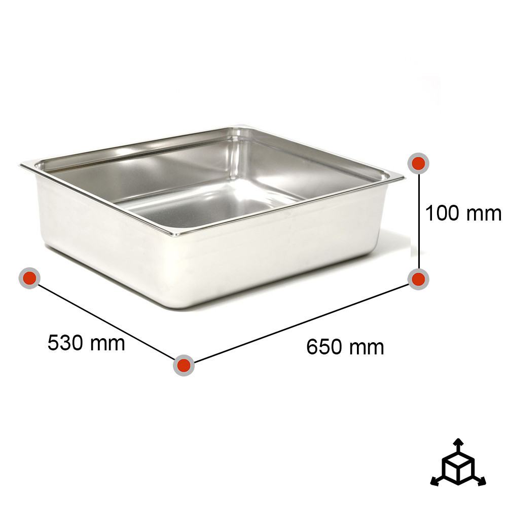 Cubeta Gastronorm 2/1 100 mm | Equipamiento Industrial