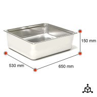 Cubeta Gastronorm 2/1 150mm | Equipamiento Industrial