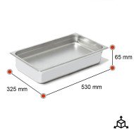Cubeta Gastronorm 1/1 65mm Acero Inox | Maquinaria Hostelería