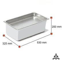 Cubeta Gastronorm 1/1 - 200 mm | Equipamiento Hostelería