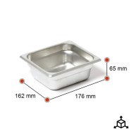 Cubeta Gastronorm 1/6 65mm Acero Inoxidable | Equipamiento Hostelería