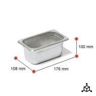 Cubeta Gastronorm 1/9 100 mm | Equipamiento Industrial