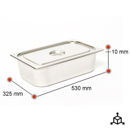 Tapa para Cubeta Gastronorm 1/1 Acero Inox | Gastroten