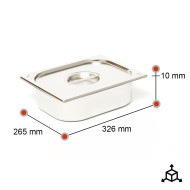 Tapa Cubeta Gastronorm 1/2 Acero Inoxidable | Equipamiento Industrial