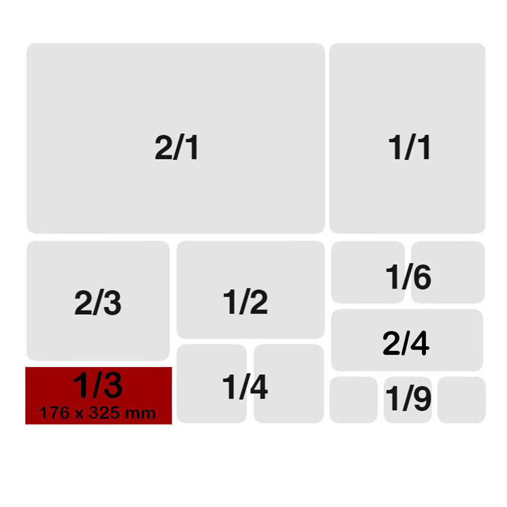 Tapa Gastronorm 1/3 Acero Inoxidable | Gastroten