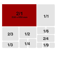 Tapa para Cubeta Gastronorm 2/1 Acero Inox | Gastroten